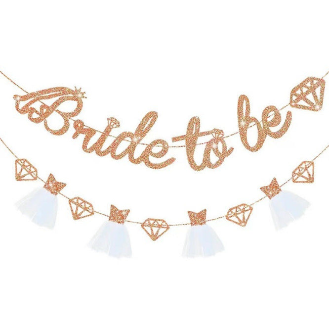 Party decoration with flashing banners