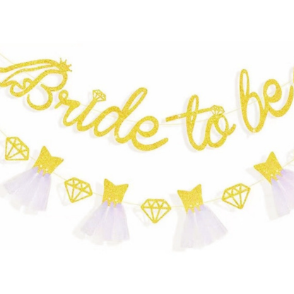 Party decoration with flashing banners