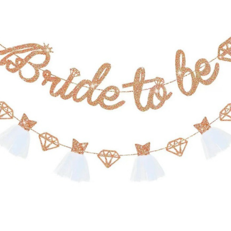 Party decoration with flashing banners