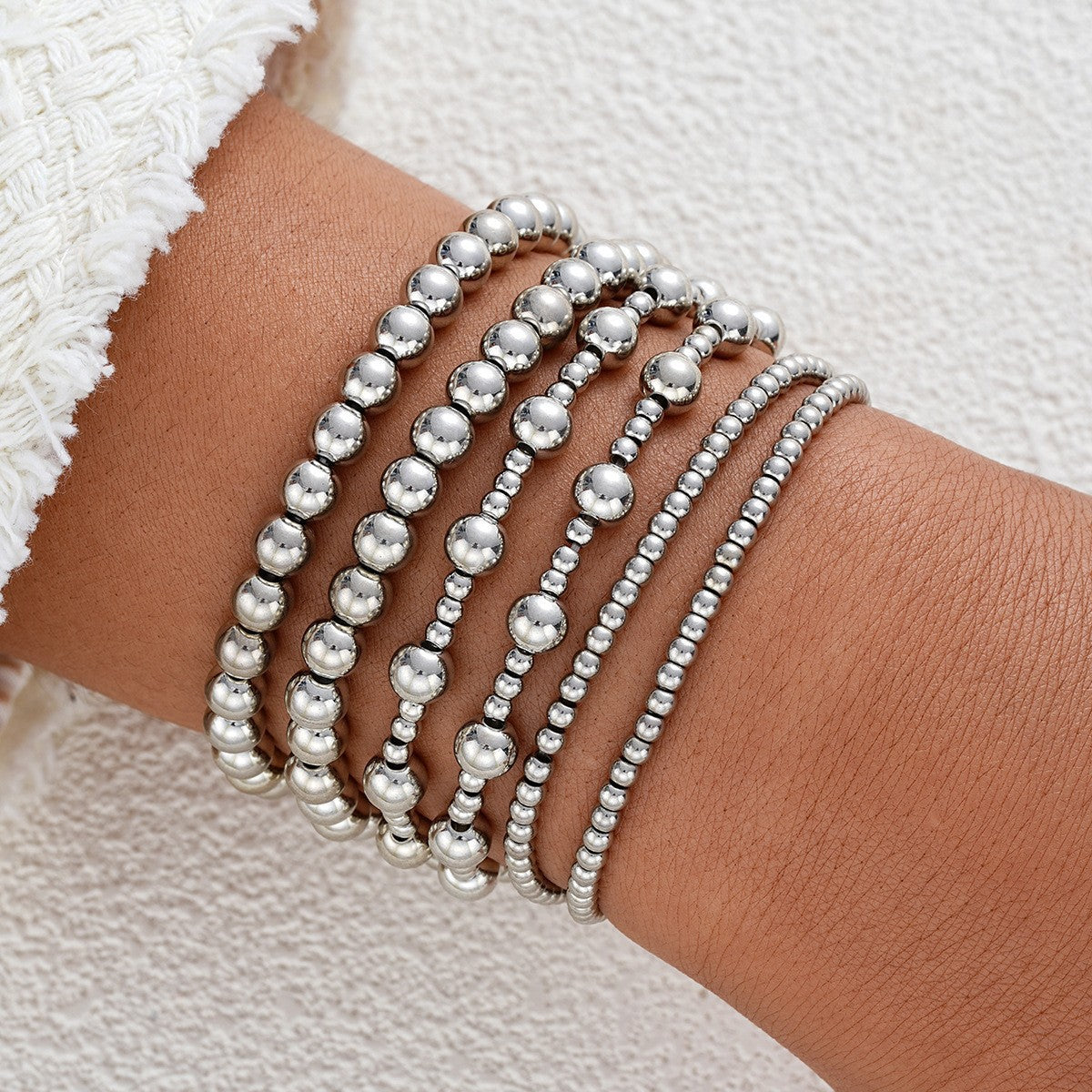 Party-style pillar rice bead bracelet