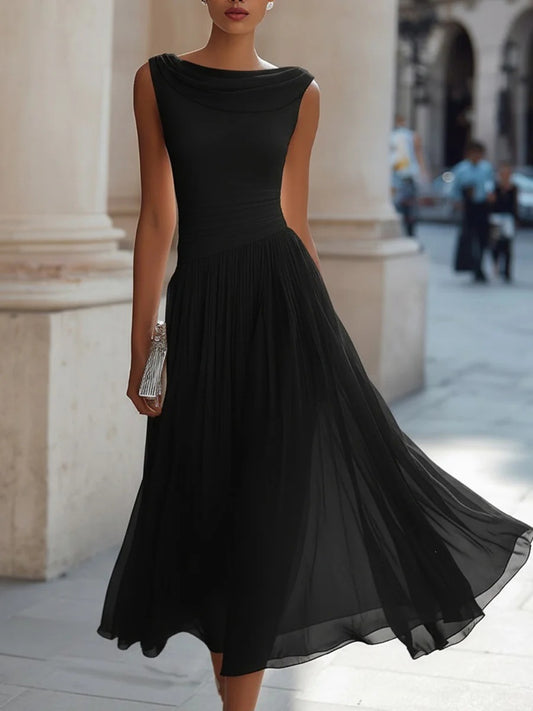 Party Swing-Neck Dress