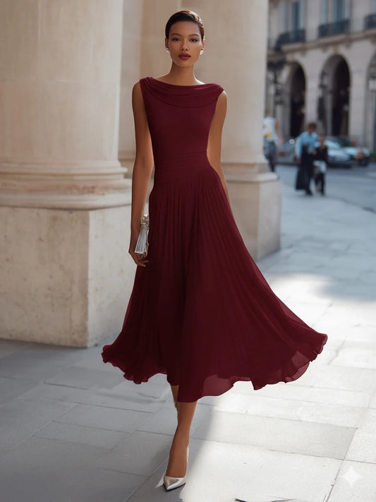Party Swing-Neck Dress