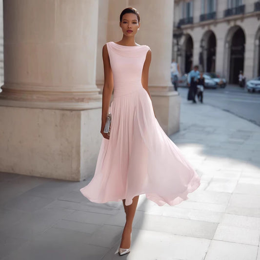 Party Swing-Neck Dress