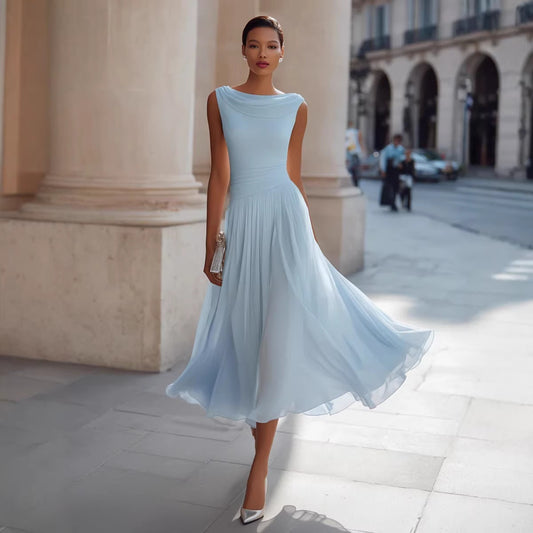 Party Swing-Neck Dress