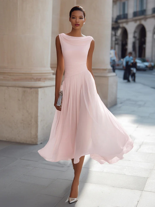 Party Swing-Neck Dress