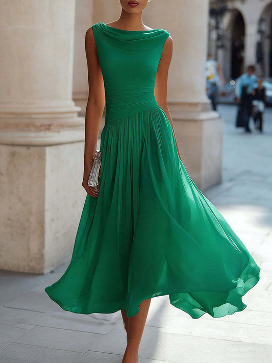 Party Swing-Neck Dress