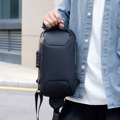 Password Lock Men's Chest Bag