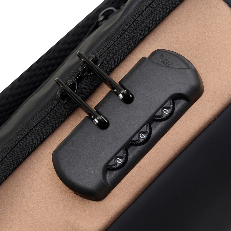 Password Lock Men's Chest Bag