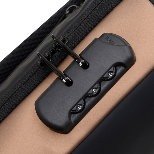 Password Lock Men's Chest Bag