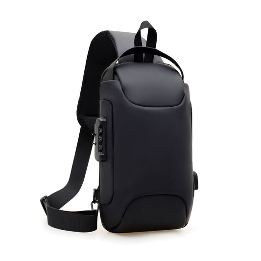 Password Lock Men's Chest Bag