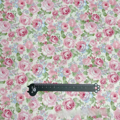 Pastoral Twill Printed Cotton Fabric