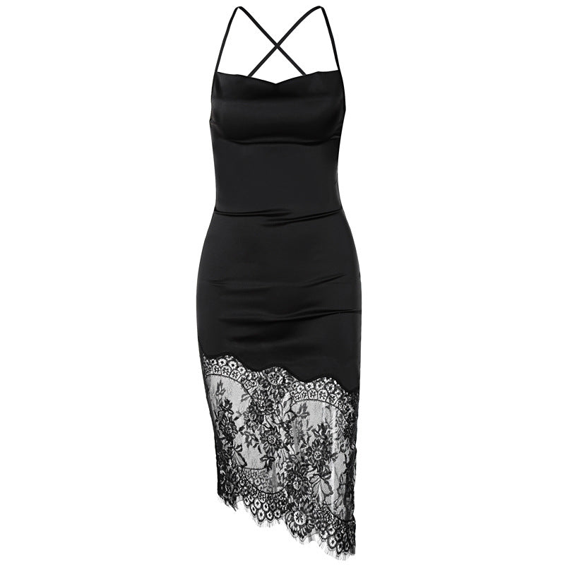 Patchwork lace dress