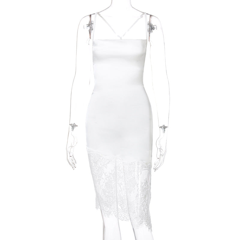 Patchwork lace dress