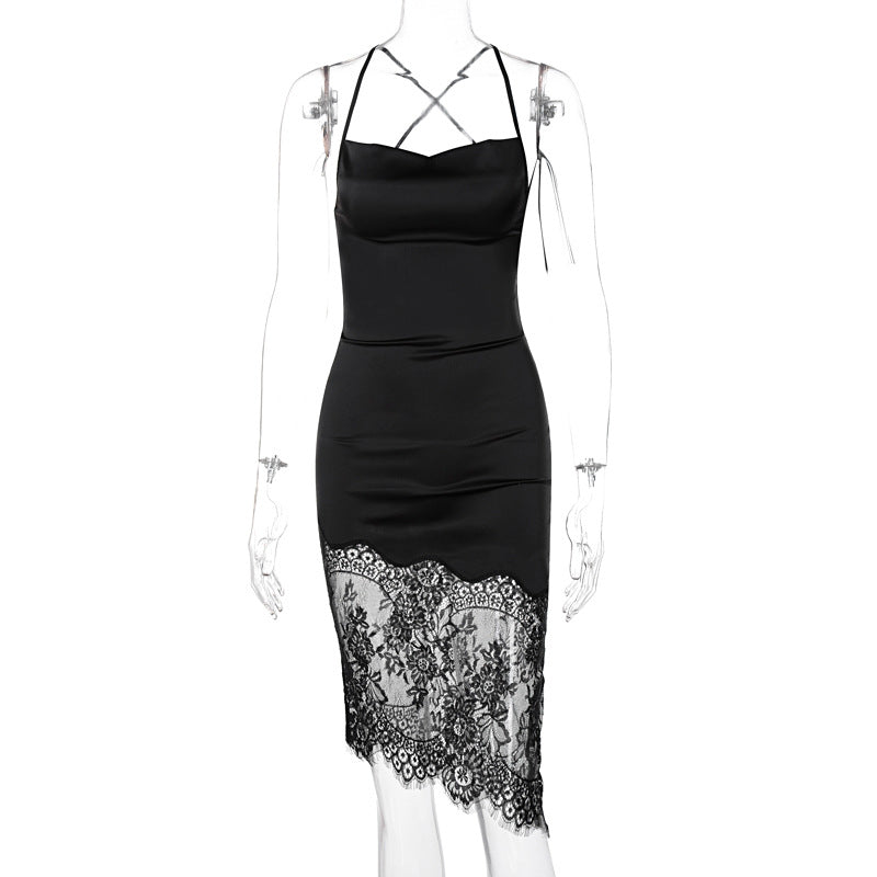Patchwork lace dress