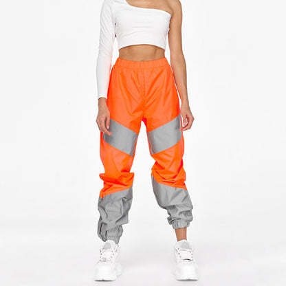Patchwork Reflective Sports Casual Trousers
