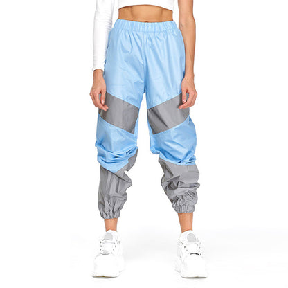 Patchwork Reflective Sports Casual Trousers