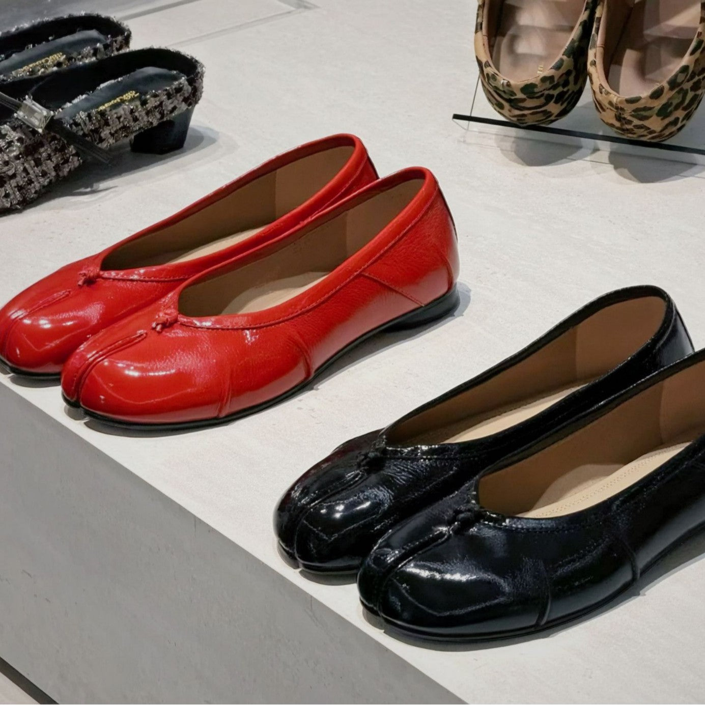 Patent Leather Flat Shoes