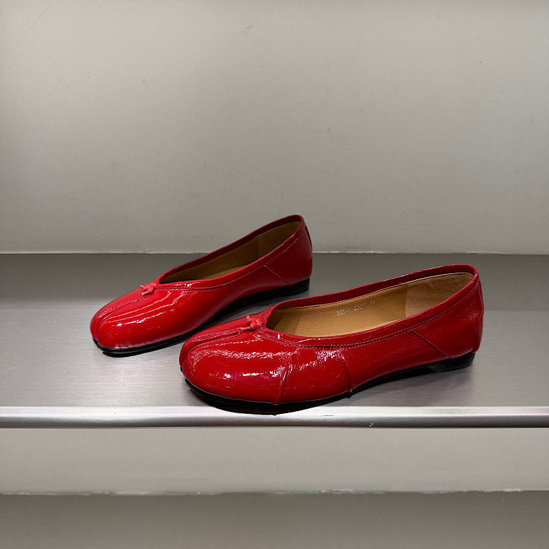 Patent Leather Flat Shoes