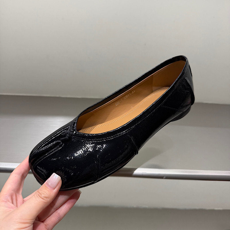 Patent Leather Flat Shoes