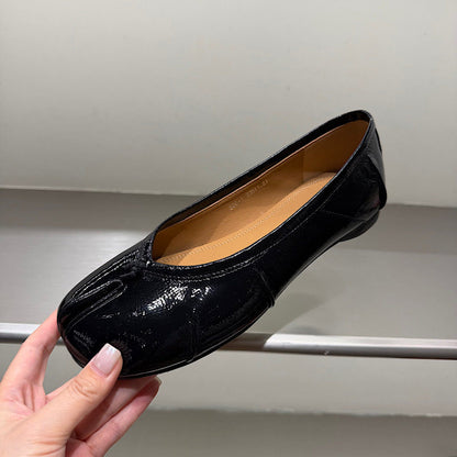 Patent Leather Flat Shoes