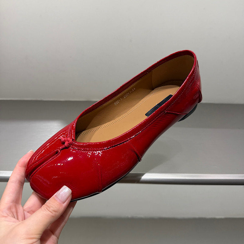 Patent Leather Flat Shoes