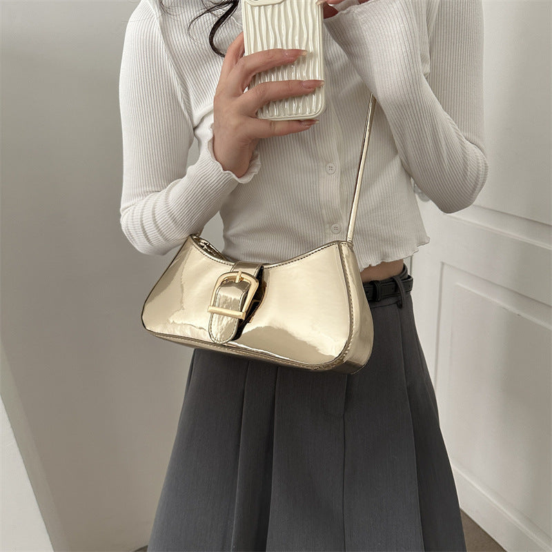 Patent Leather Small Shoulder Bag