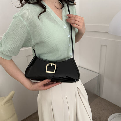 Patent Leather Small Shoulder Bag