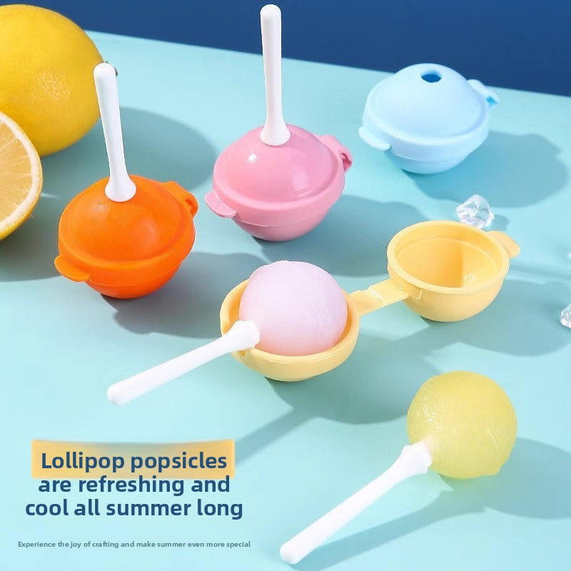 Patented Ice Hockey Silicone Ice Cream Lollipop Mold