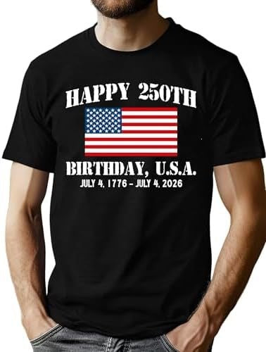 Patriotic 3D Print Cotton T-Shirt