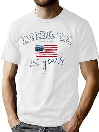 Patriotic 3D Print Cotton T-Shirt