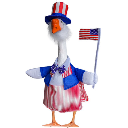 Patriotic Porch Goose Decoration