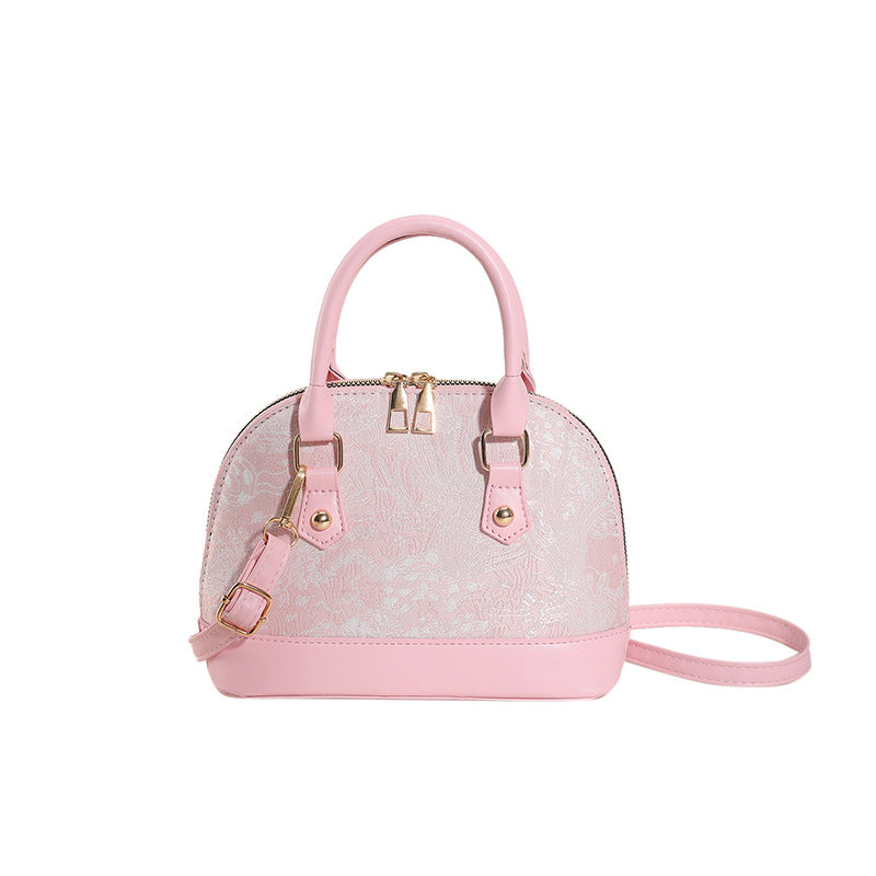 Patterned Asymmetrical Crossbody Bag