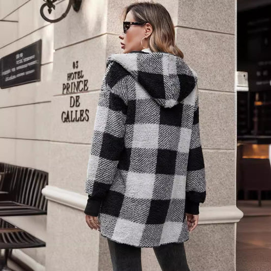 Patterned knitted cardigan