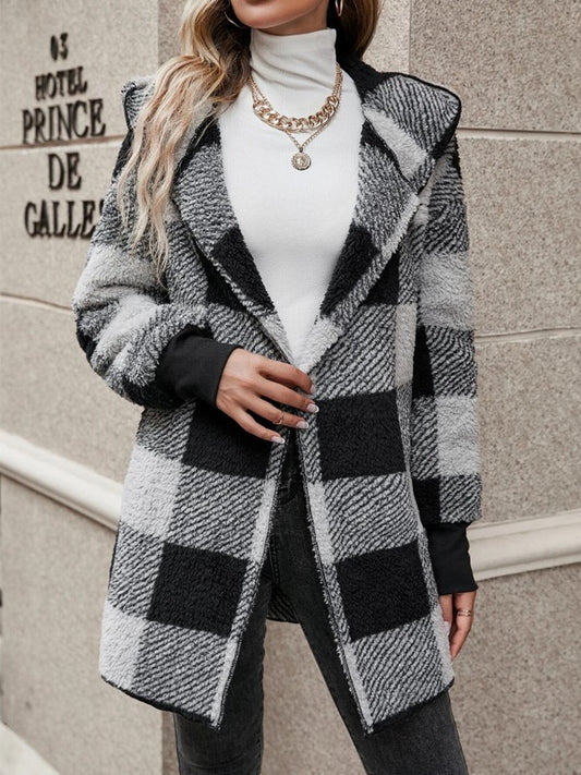 Patterned knitted cardigan