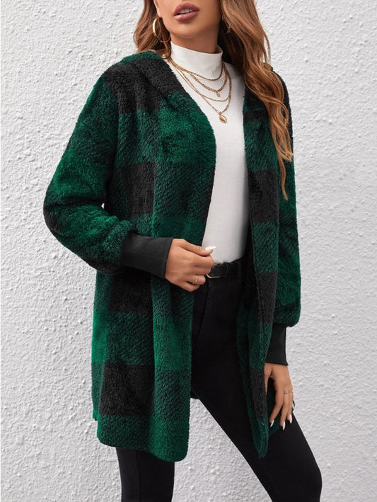 Patterned knitted cardigan