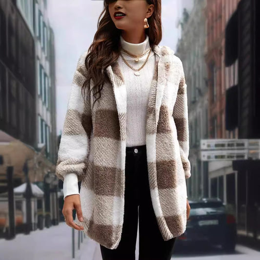 Patterned knitted cardigan