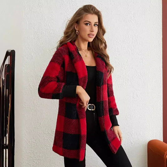 Patterned knitted cardigan