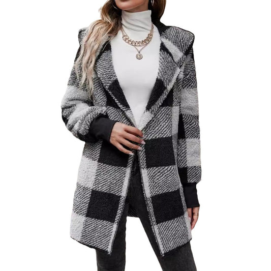 Patterned knitted cardigan