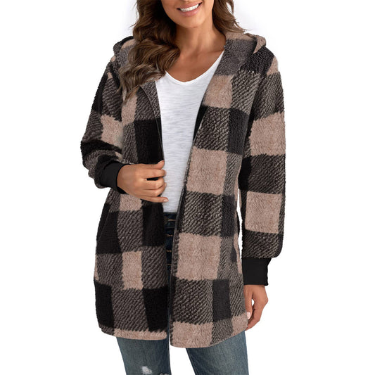Patterned knitted cardigan