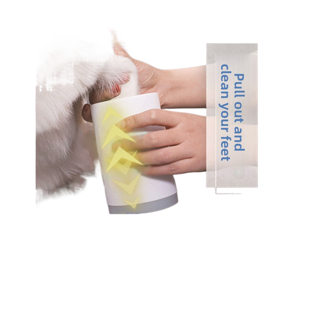 Paw cleaning foot scrubber