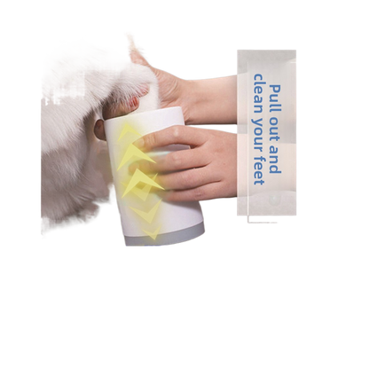 Paw cleaning foot scrubber