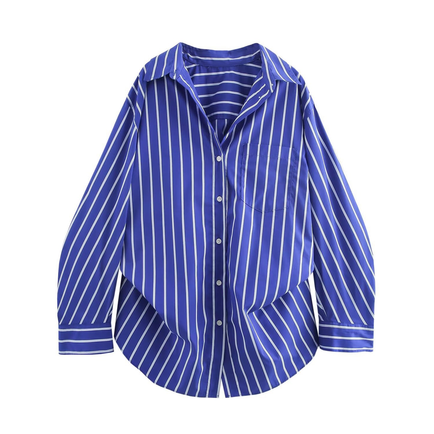 PB & ZA Women's 2025 Summer New Loose Casual Simple Lel Bat Sleeve Poplin Shirt 2020458