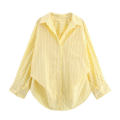 PB & ZA Women's 2025 Summer New Loose Casual Simple Lel Bat Sleeve Poplin Shirt 2020458