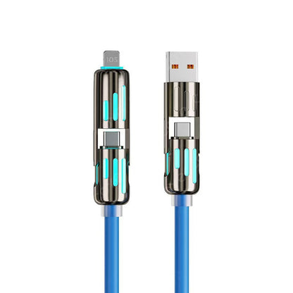 PD60W Fast Charge Liquid Silicone Multi-Interface Data Cable