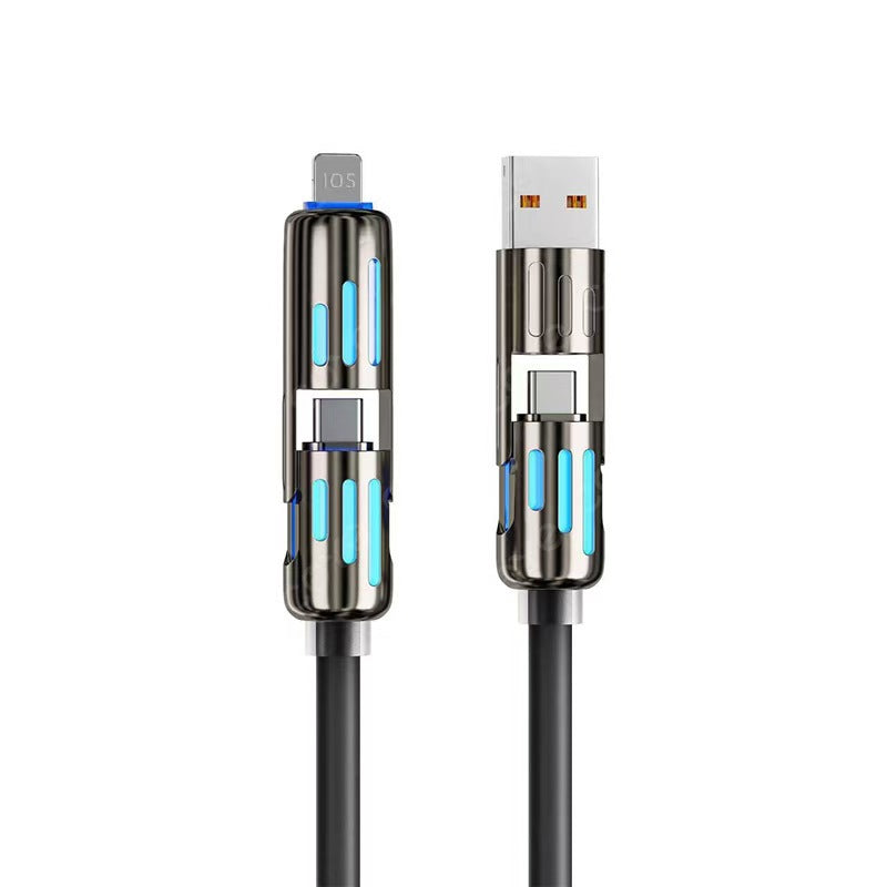 PD60W Fast Charge Liquid Silicone Multi-Interface Data Cable