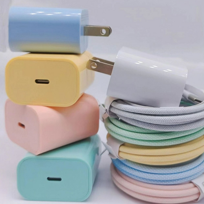 PD Fast Charger Adapter with Braided Cable