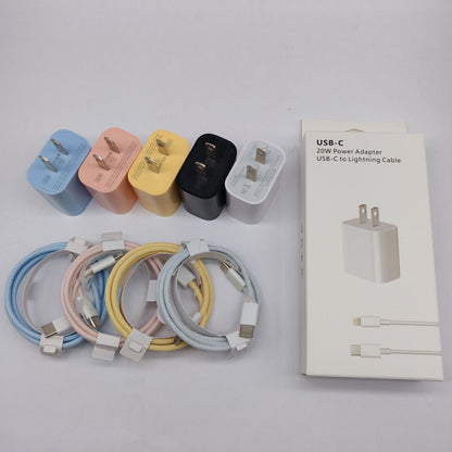 PD Fast Charger Adapter with Braided Cable