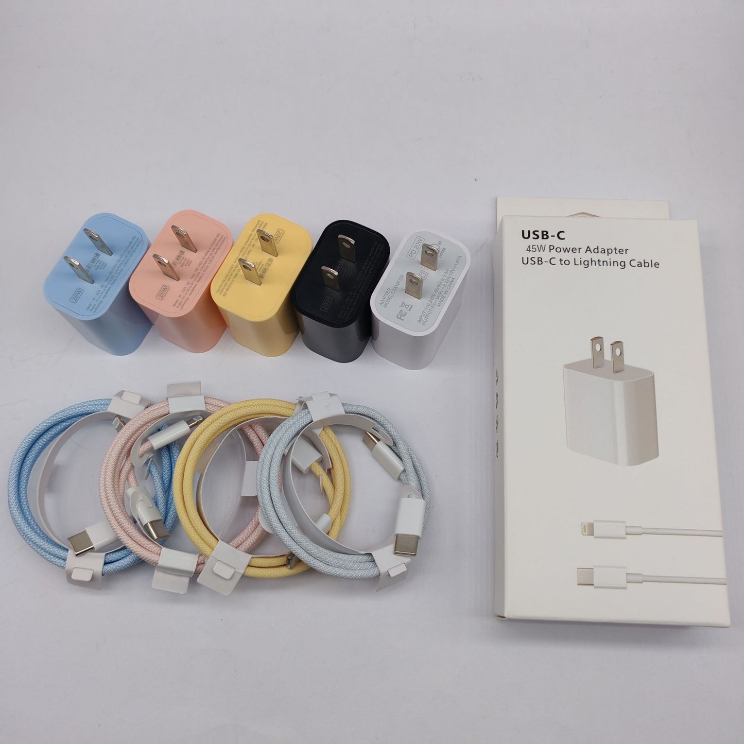 PD Fast Charger Adapter with Braided Cable