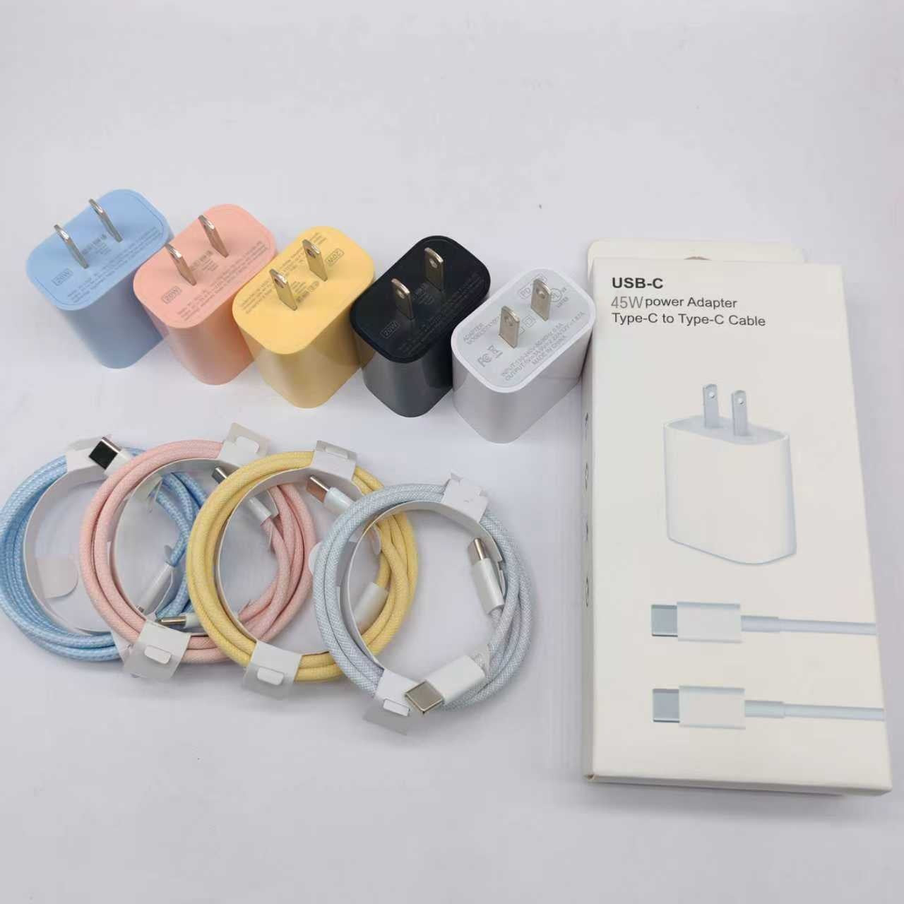 PD Fast Charger Adapter with Braided Cable