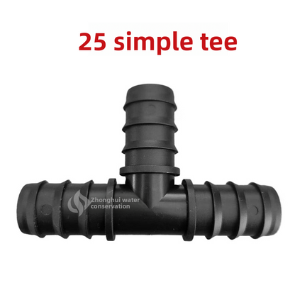 Pe Pipe Fittings Complete Set Internal Socket Direct 16 Agricultural Drip Irrigation Tape Plug 20 Pipe Tee Elbow Quick Connector